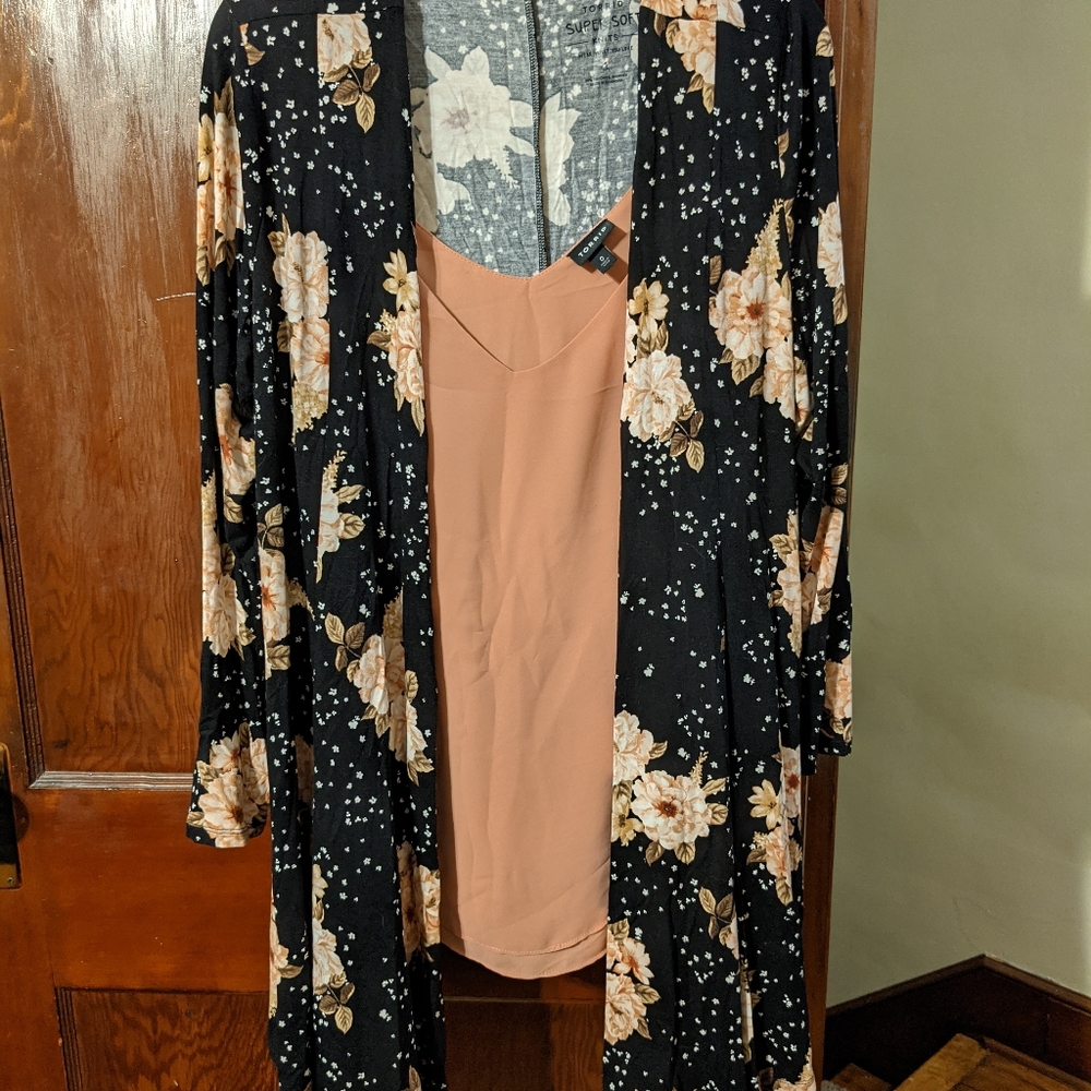 Torrid Set- Cami/Floral Super Soft Cardigan